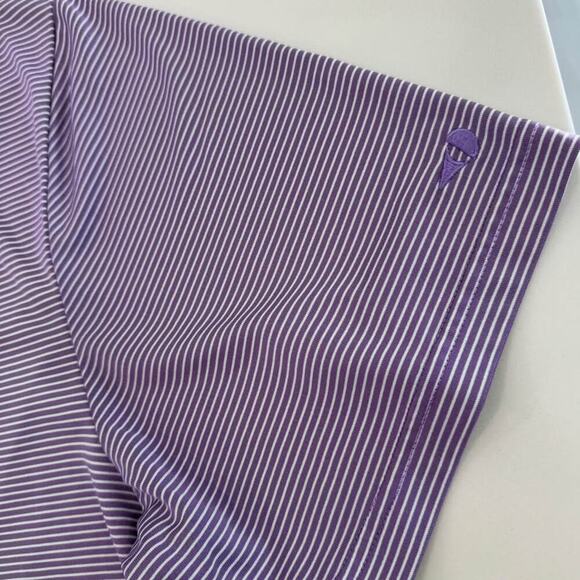 Grand Slam Polo Golf Shirt Mens Size XXL Purple Striped Short Sleeve Performance - Picture 2 of 6